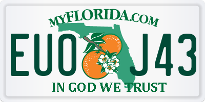 FL license plate EUOJ43