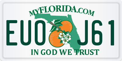 FL license plate EUOJ61