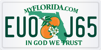 FL license plate EUOJ65