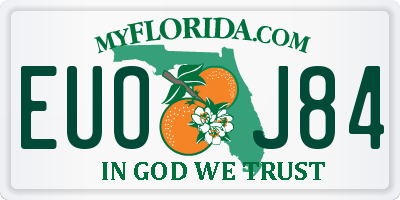 FL license plate EUOJ84