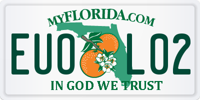 FL license plate EUOL02
