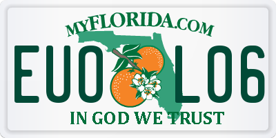 FL license plate EUOL06