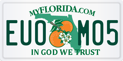 FL license plate EUOM05