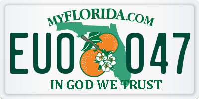 FL license plate EUOO47