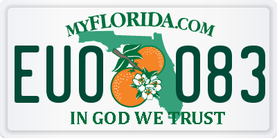 FL license plate EUOO83