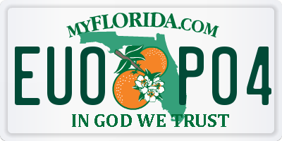 FL license plate EUOP04