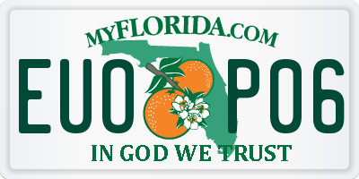 FL license plate EUOP06