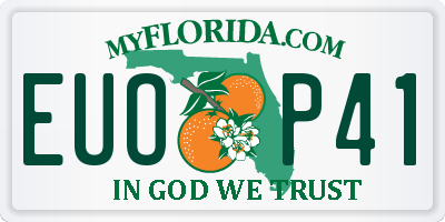 FL license plate EUOP41