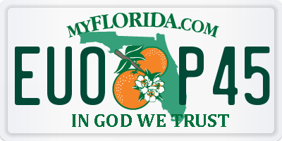 FL license plate EUOP45