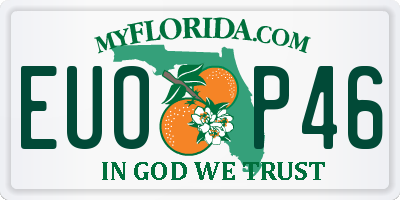 FL license plate EUOP46