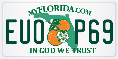 FL license plate EUOP69