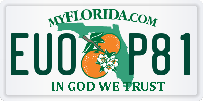 FL license plate EUOP81