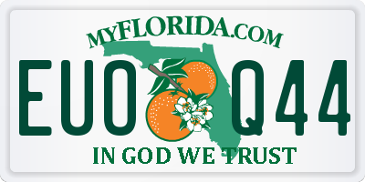 FL license plate EUOQ44