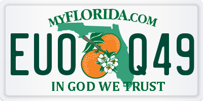 FL license plate EUOQ49