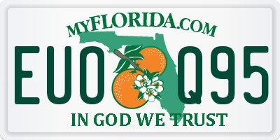 FL license plate EUOQ95