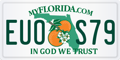 FL license plate EUOS79