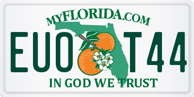FL license plate EUOT44