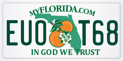 FL license plate EUOT68