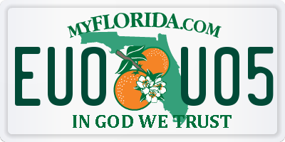 FL license plate EUOU05