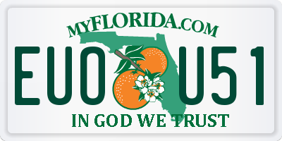 FL license plate EUOU51