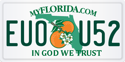 FL license plate EUOU52