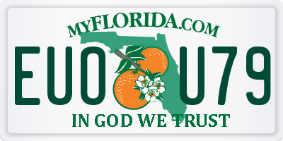FL license plate EUOU79