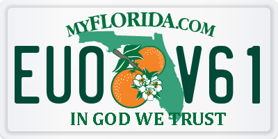 FL license plate EUOV61