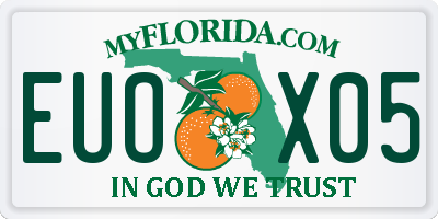 FL license plate EUOX05