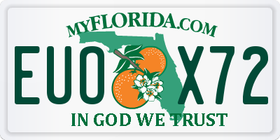 FL license plate EUOX72
