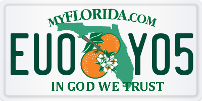 FL license plate EUOY05