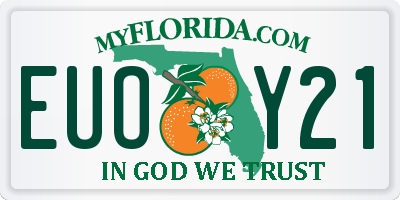 FL license plate EUOY21