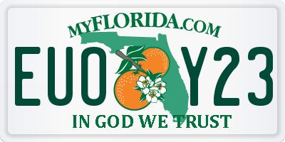 FL license plate EUOY23