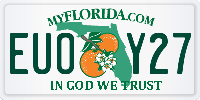 FL license plate EUOY27