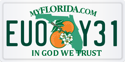 FL license plate EUOY31