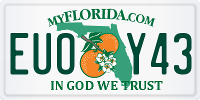 FL license plate EUOY43