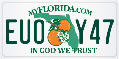 FL license plate EUOY47