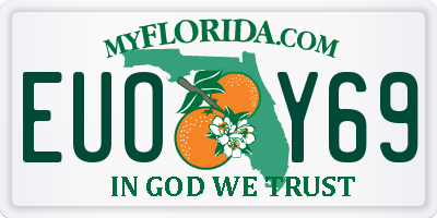 FL license plate EUOY69
