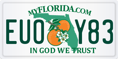 FL license plate EUOY83