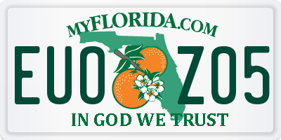 FL license plate EUOZ05