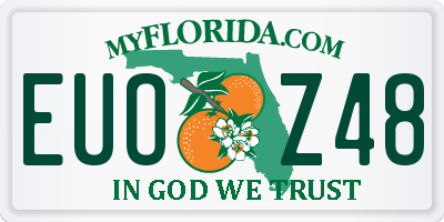 FL license plate EUOZ48