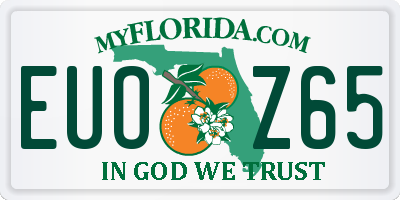 FL license plate EUOZ65