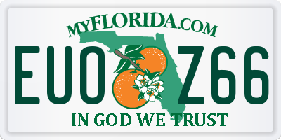 FL license plate EUOZ66