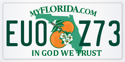 FL license plate EUOZ73