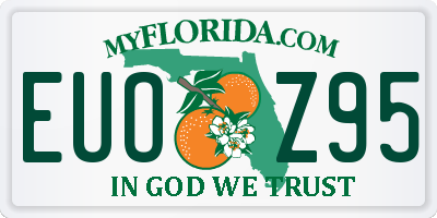 FL license plate EUOZ95