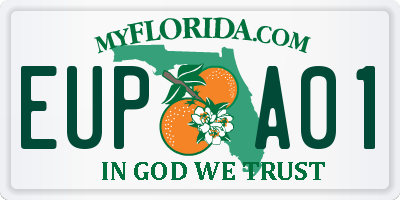 FL license plate EUPA01