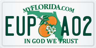 FL license plate EUPA02