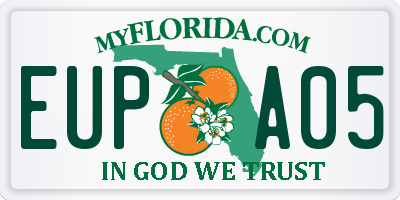 FL license plate EUPA05