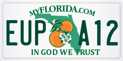 FL license plate EUPA12