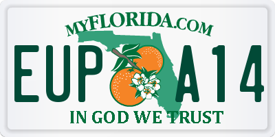 FL license plate EUPA14