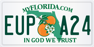 FL license plate EUPA24